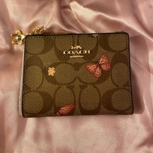 NWT small butterfly coach wallet
